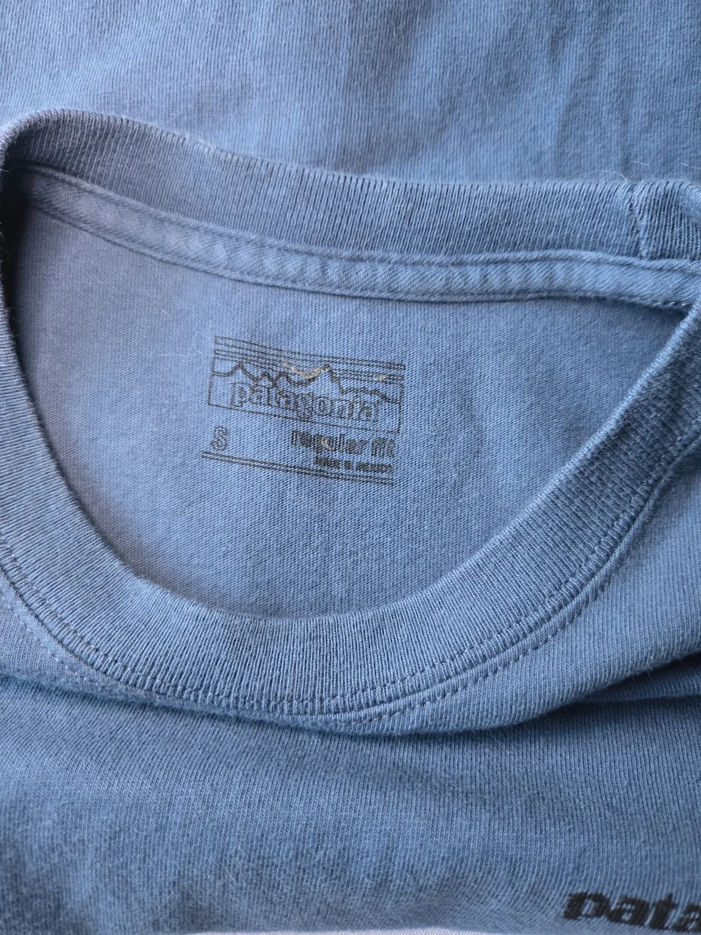 Patagonia Men’s Crew T-Shirt in Blue Size Small